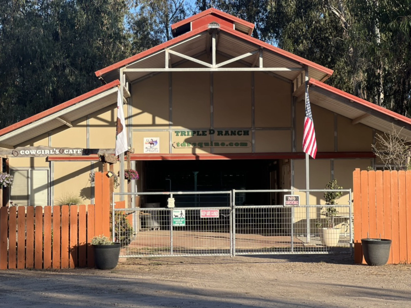 Triple D Ranch barn front, view 2